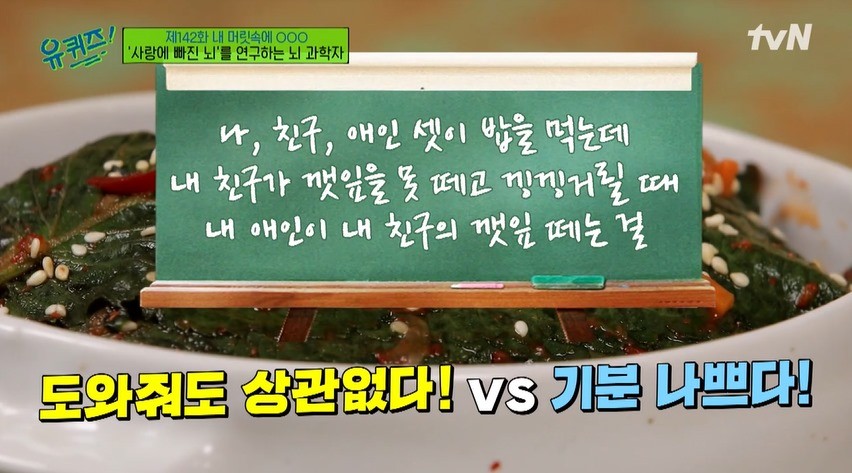 설득당했다" '유퀴즈'서 '깻잎 논쟁' 완전히 종결한 뇌 과학자 (영상) | SNSFeed 제휴콘텐츠 제공 '실시간 핫이슈'