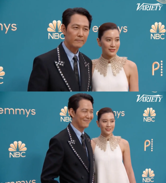 Lee Jung-Jae and girlfriend Lim Se-Ryung attend The 2022 Emmy Awards |  