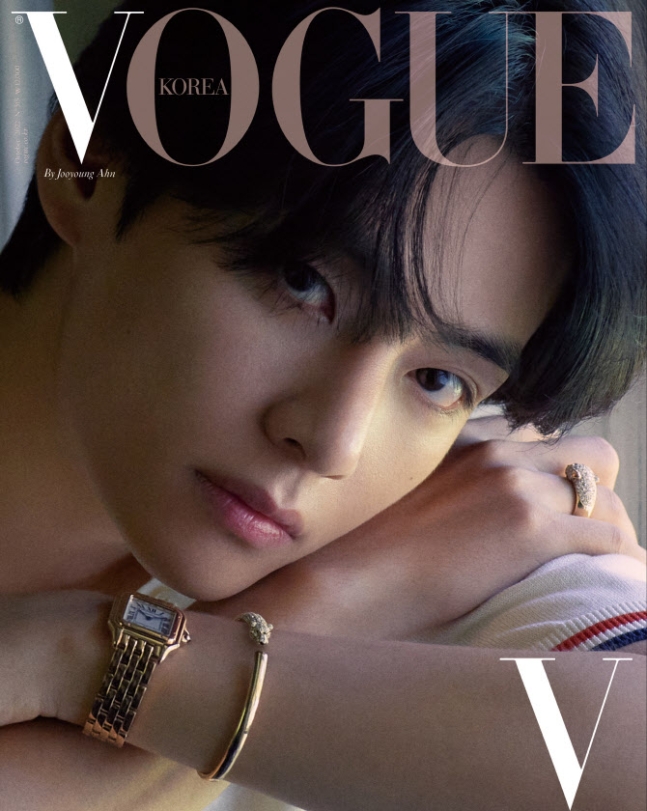 BTS' V wears Cartier for Vogue magazine October issue