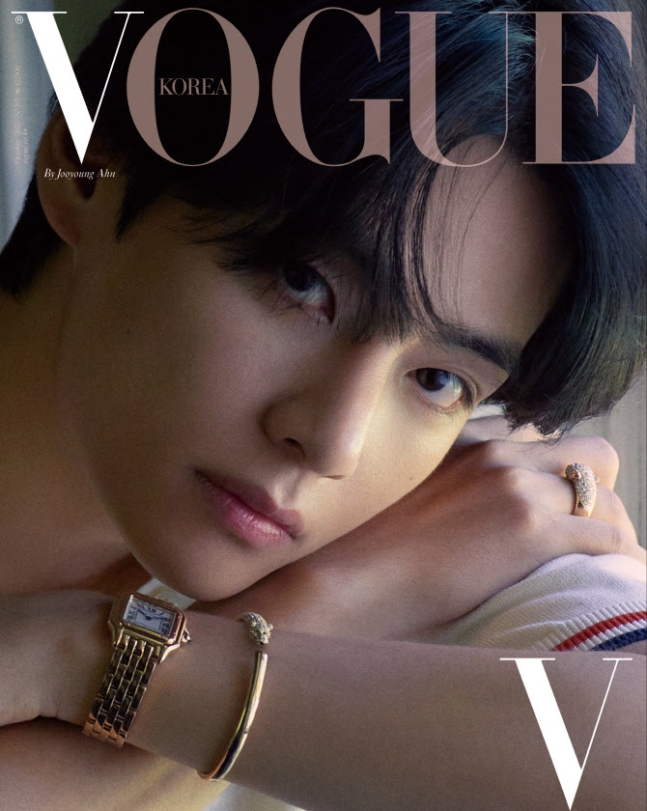 BTS V wears Cartier for Vogue magazine October issue DIPE.CO.KR