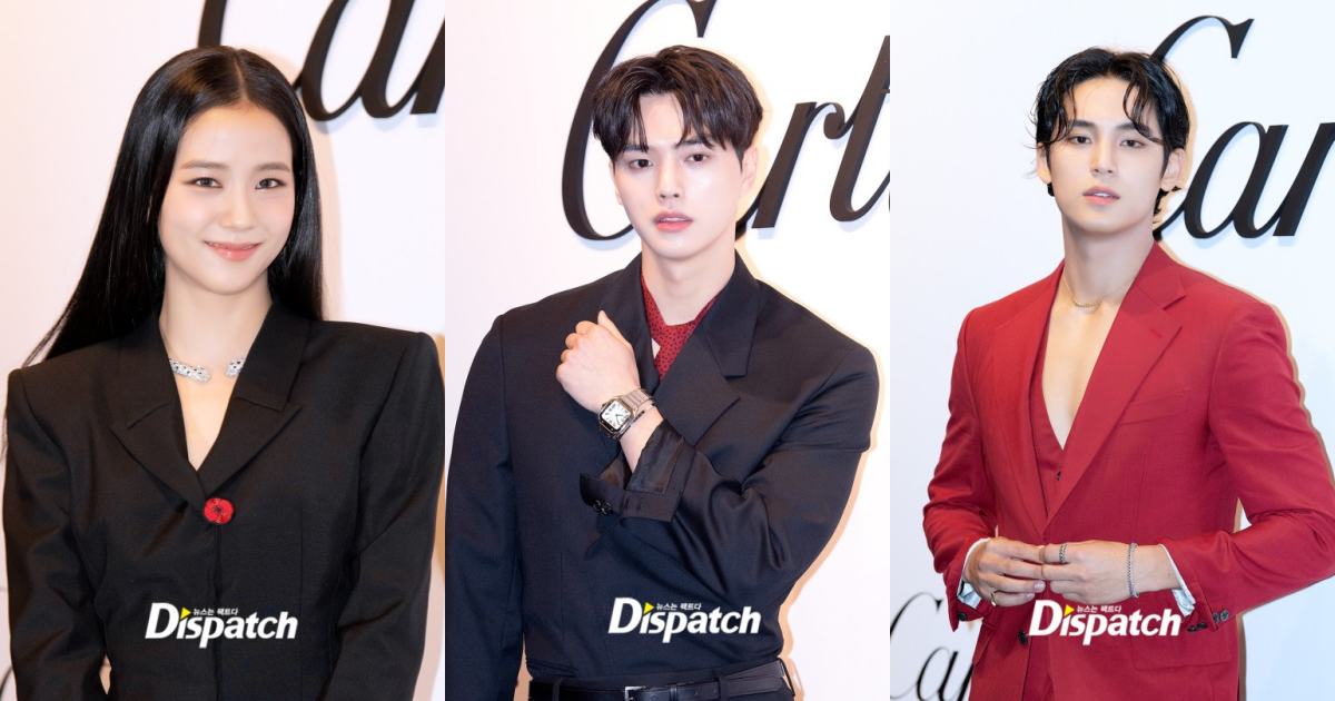 Blackpink s Jisoo Song Kang and Seventeen s Mingyu attend Cartier