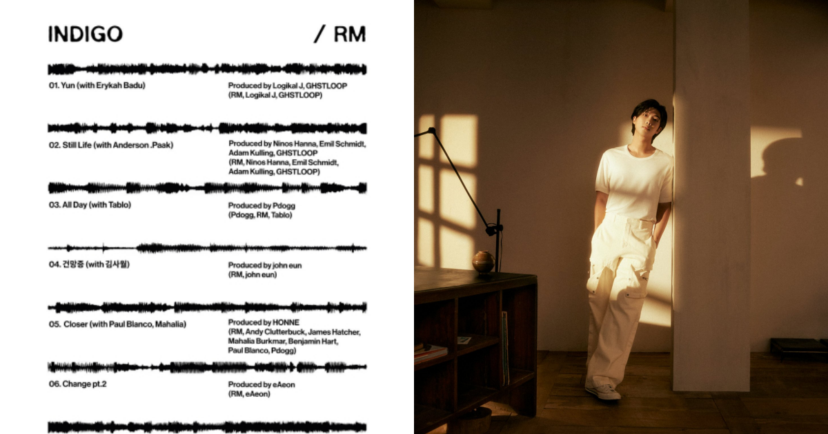 Bts Rm Unveils Track List For Solo Album ‘indigo Dipecokr 9633