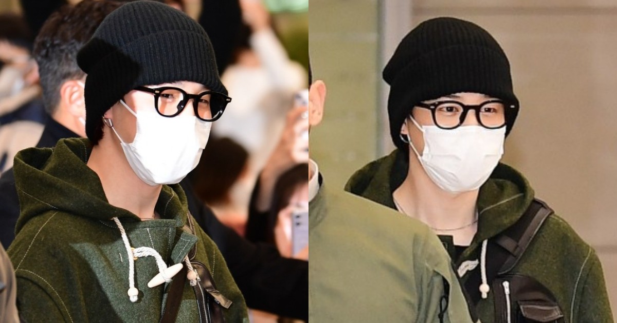 BTS's Jimin looking cute in Return to Korea | DIPE.CO.KR