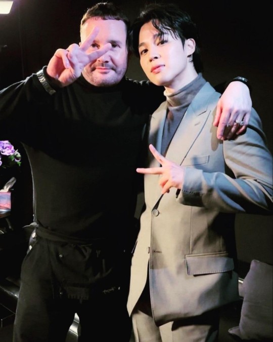 BTS star Jimin attends the Dior Homme Menswear Fall-Winter fashion