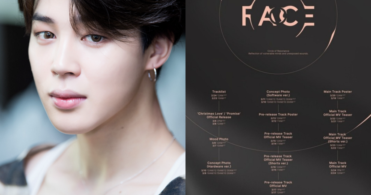BTS' Jimin reveals 'Face' 1st solo album track list