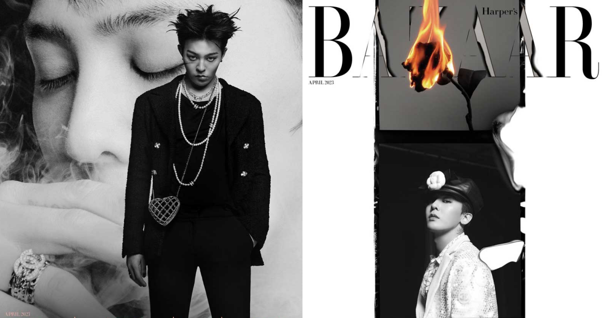 G-Dragon glorifies Harper's Bazaar April cover