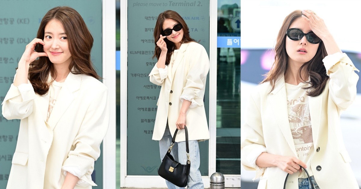 Lee Se-Young poses for cameras at airport | DIPE.CO.KR