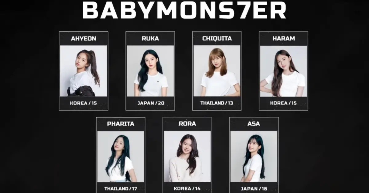 YG Entertainment Confirms Seven Baby Monster Debut Members DIPE CO KR