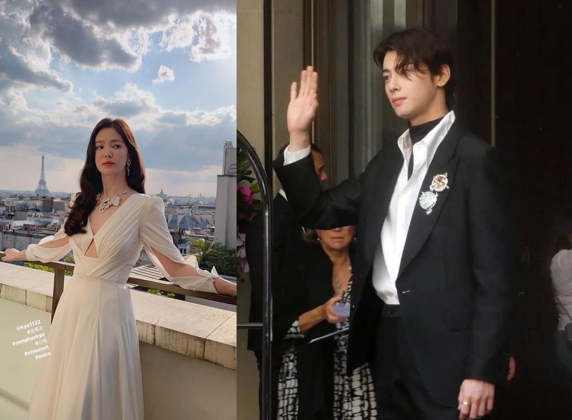 Look: Song Hye Kyo And Cha Eun Woo At A Chaumet Gala Dinner In Paris