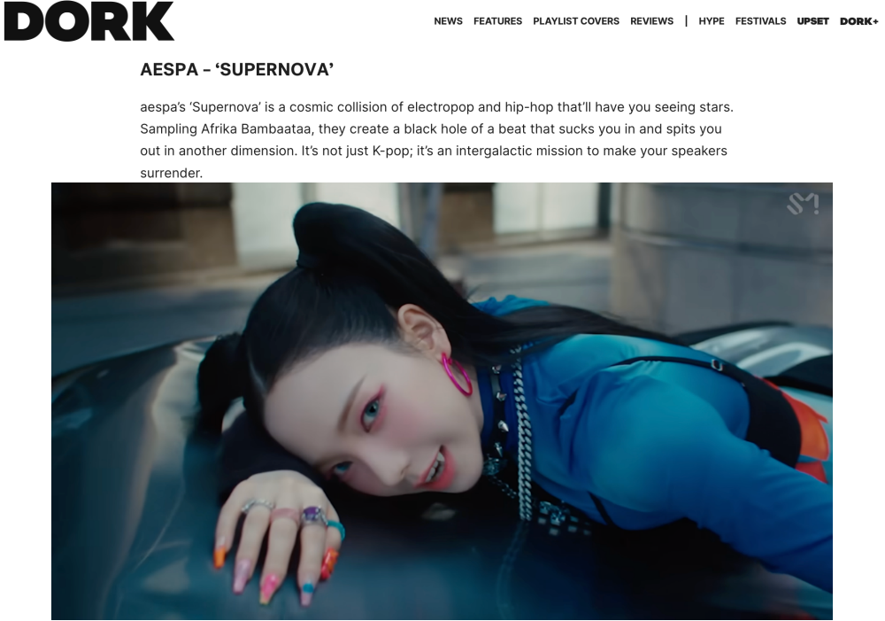 aespa&rsquo;s &lsquo;Supernova&rsquo; was highly praised by a British music magazine 