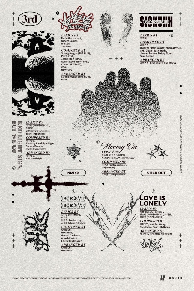 NMIXX, 3rd Mini Album 'Fe3O4: STICK OUT' Tracklist Image Released