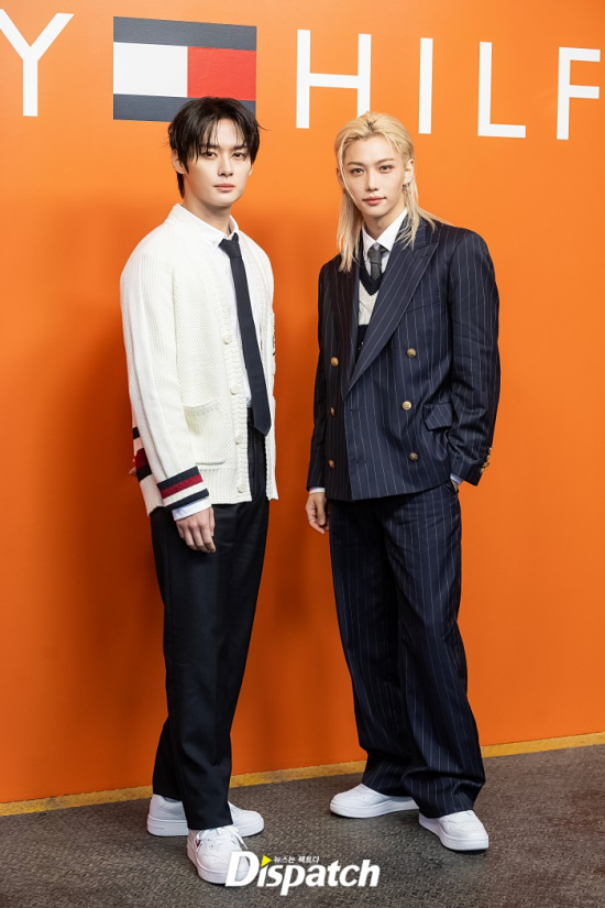 Stray Kids' LeeKnow and Felix attend New York Fashion Week