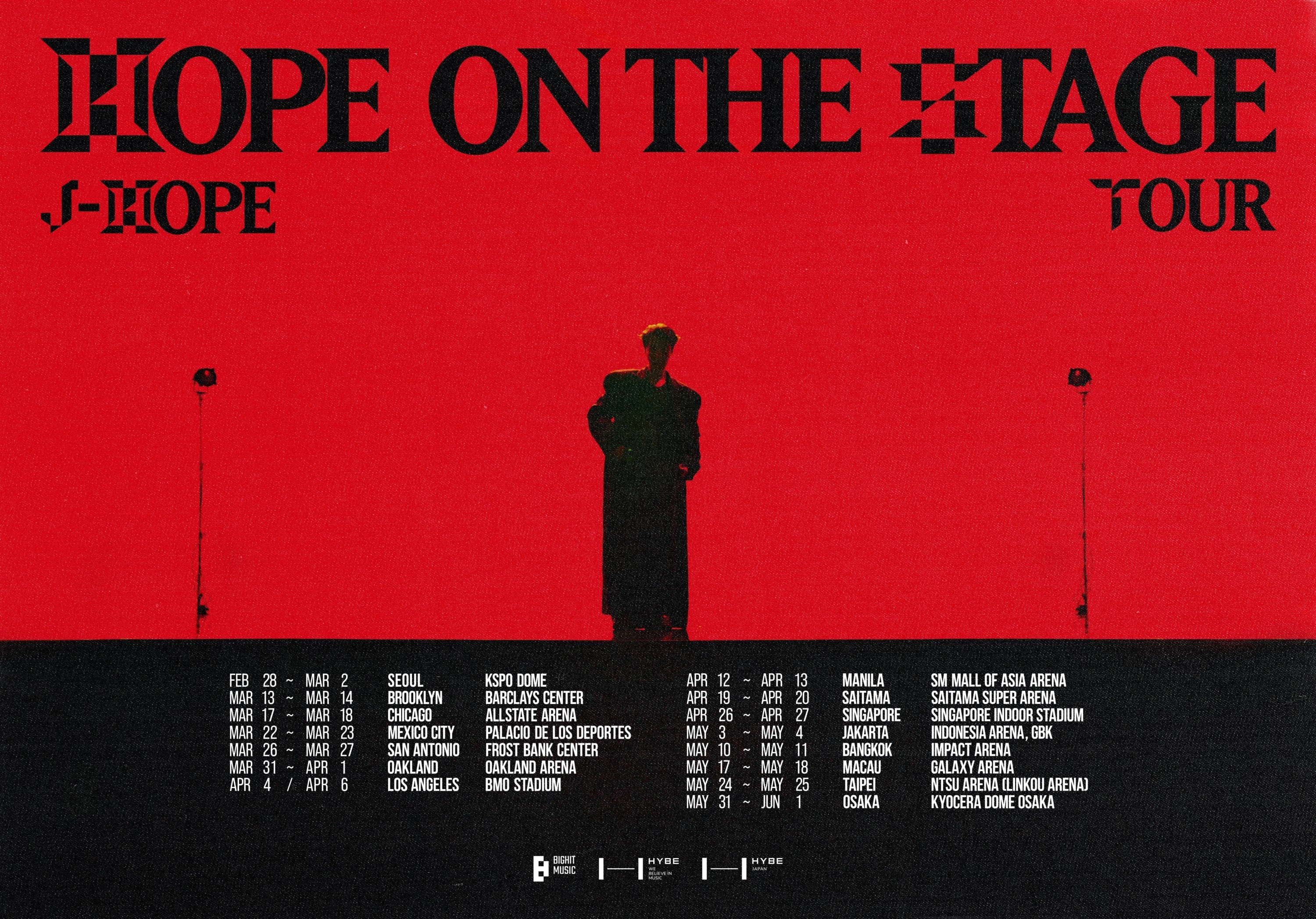 BTS JーHOPE ホビ ソロ HOPE ON THE STAGE Seoul J-Hope to Launch Solo World Tour 'Hope On The Stage' in