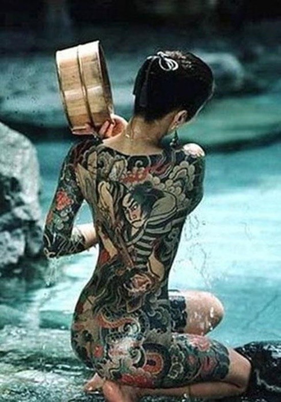 Image result for traditional japanese tattoo women