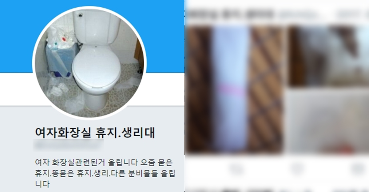 여자 화장실 쓰레기와 분비물을 찍어올린 Sns | Snsfeed 제휴콘텐츠 제공 '실시간 핫이슈'
