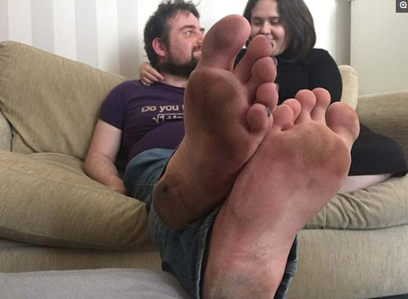 Dirty and smelly lesson. Force to feet smelling. Janelle Forces a man to smell her stinky feet. Smelly feet sister.