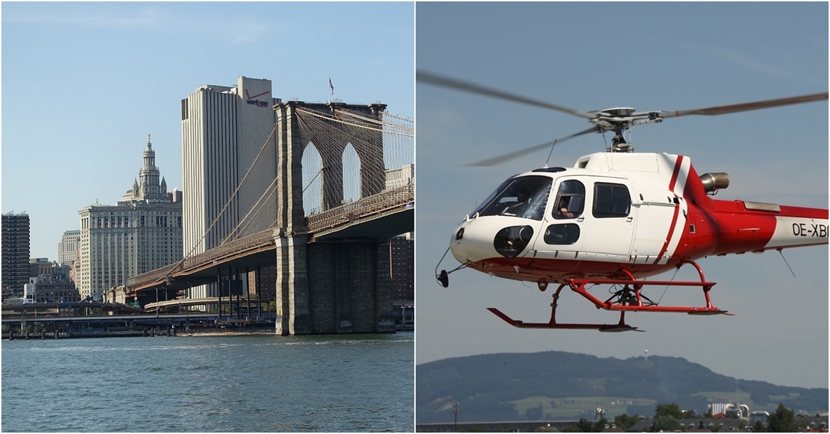 뉴욕 도심서 헬리콥터 강으로 추락…승객 5명