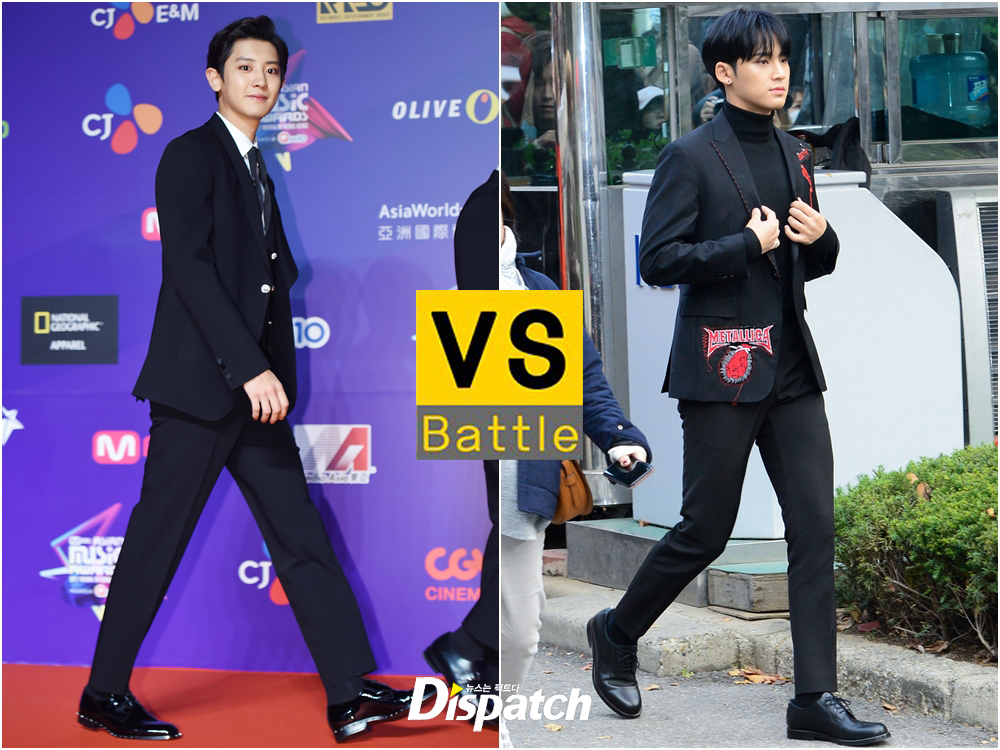 Chanyeol Vs Minkyu Both Of Their Height Is 185cm Korea Dispatch